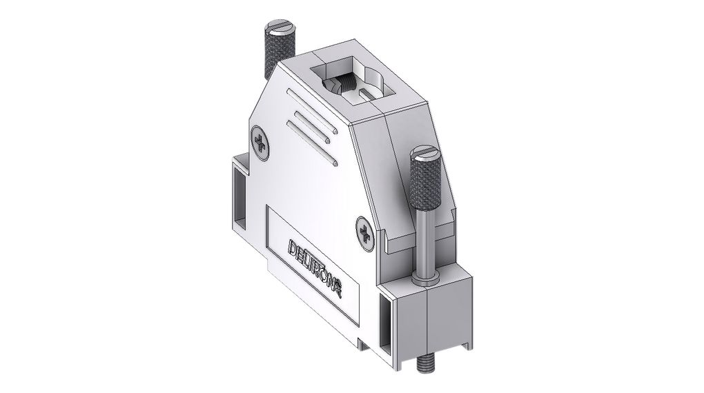 Deltron Connectors Thermoplastic Straight D-Sub Backshell Strain Relief