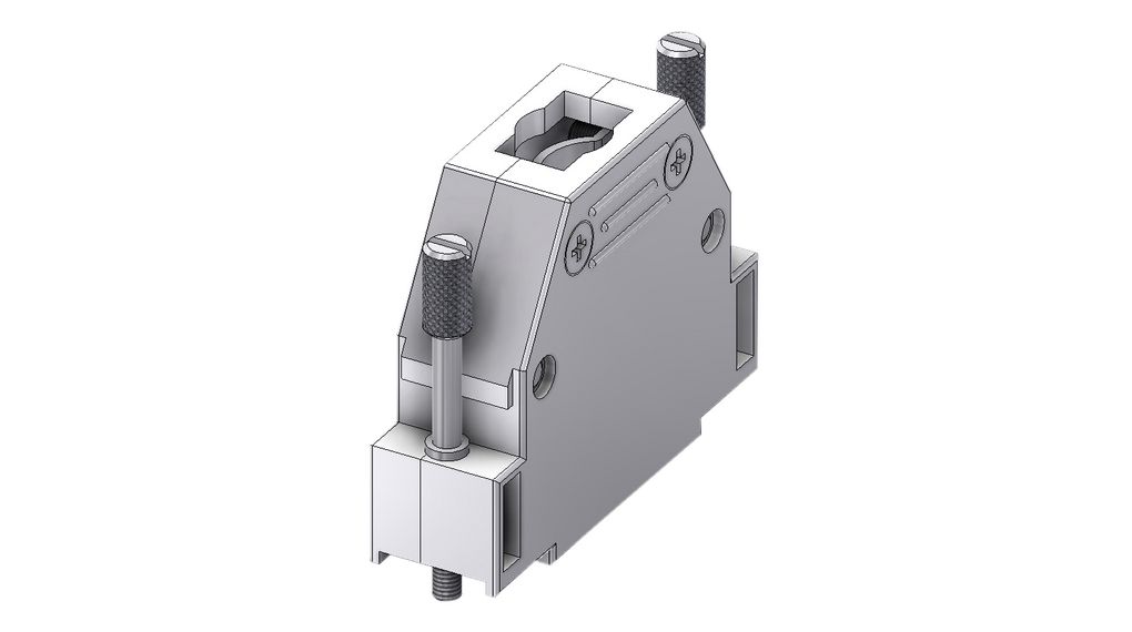 ctlm25un4 Deltron Connectors Thermoplastic Straight D-Sub Backshell Strain Relief
