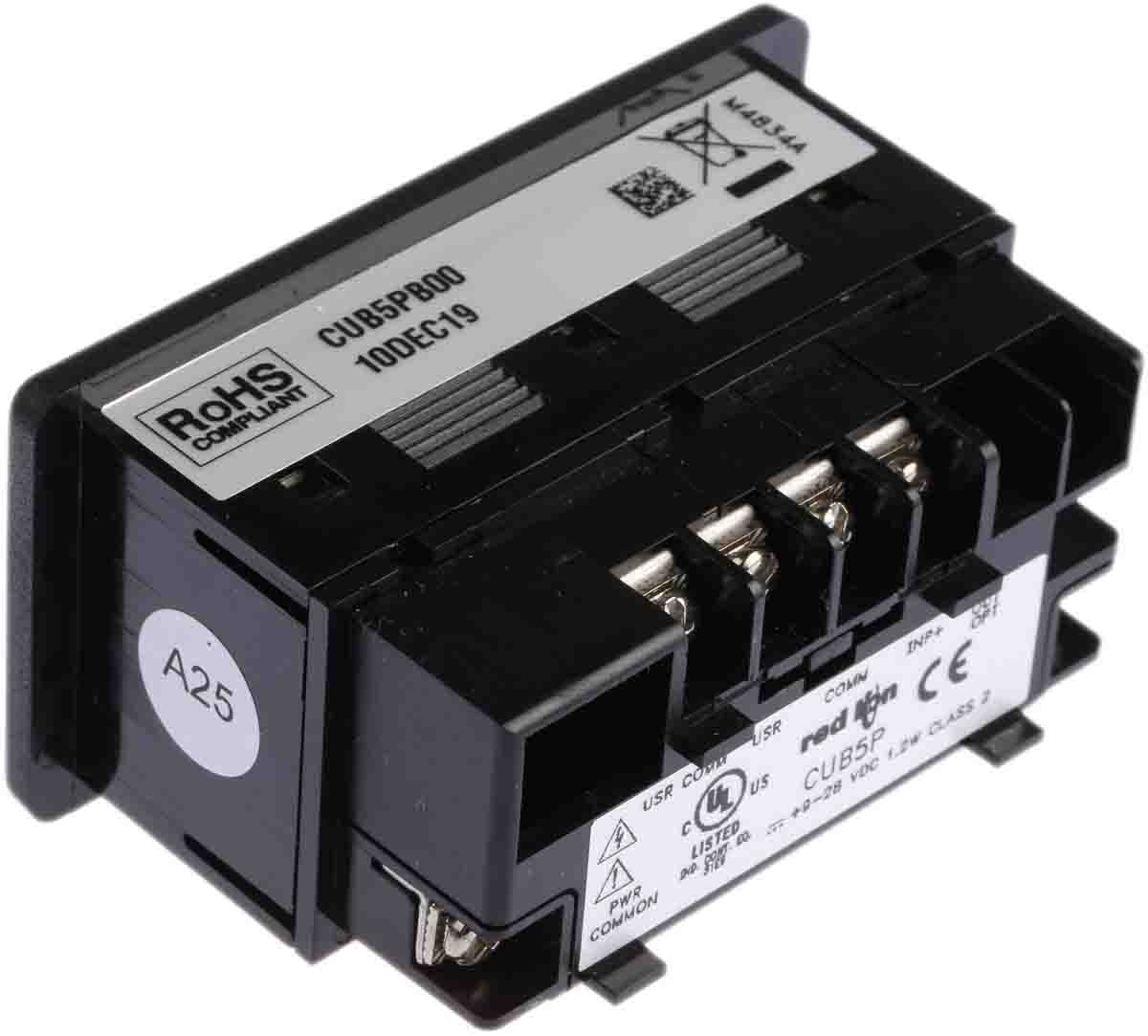 cub5pb00 Red Lion CUB5 LCD Digital Panel Multifunction Meter for Voltage, Current,  32.8 mm  x 68 mm