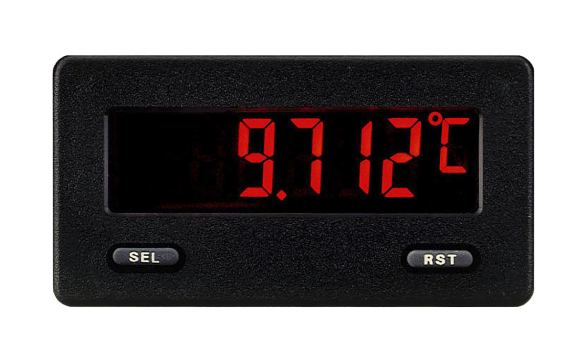 Red Lion CUB5RT LCD Digital Panel Multifunction Meter for Temperature,  54.6 mm  x 76.2 mm