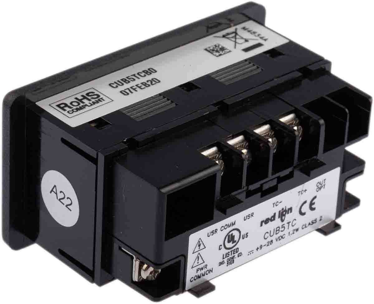 cub5tcb0 Red Lion CUB5 LCD Multi-Function Panel Meters for Temperature,  1.3 in  x 2.68 in