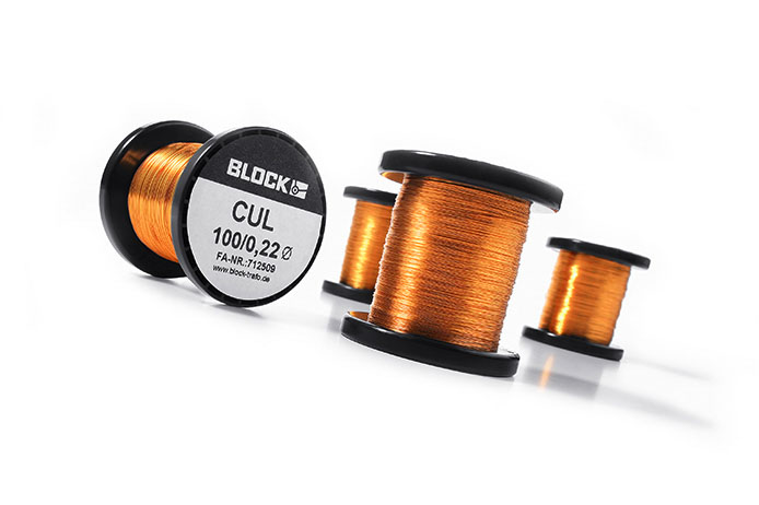 cul-100015 Block  0.15 mm OD Enamelled  Copper Wire 0.017 mm² 509 m Reel