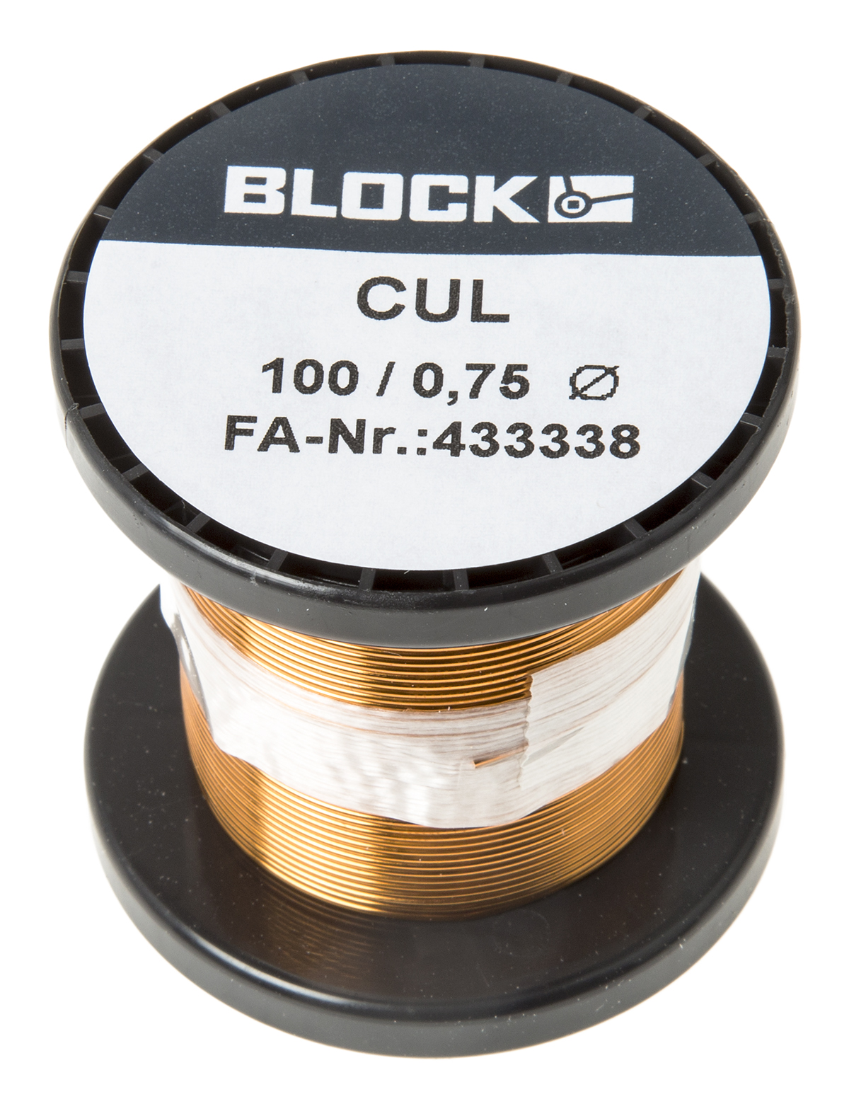 Block  0.75 mm OD Enamelled  Copper Wire 0.4 mm² 20 m Reel