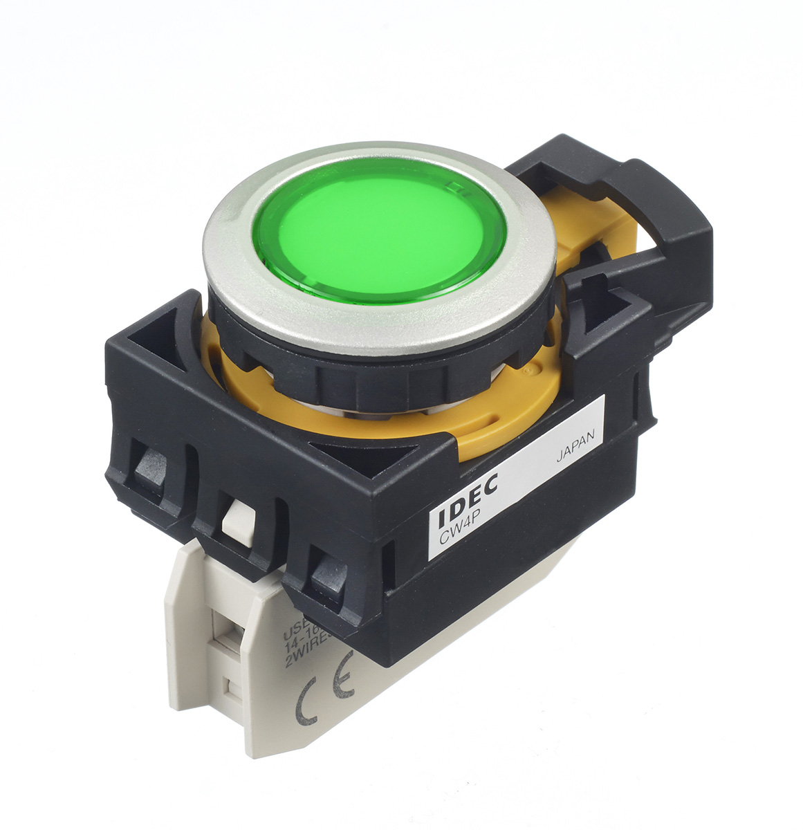 Idec Green Panel Mount Indicator Panel Mount, IP20