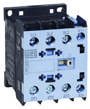 WEG CWC Contactor, 24V ac Coil, 3-Pole, 25 A, 11 kW 24V ac, 3 NO, 690V ac