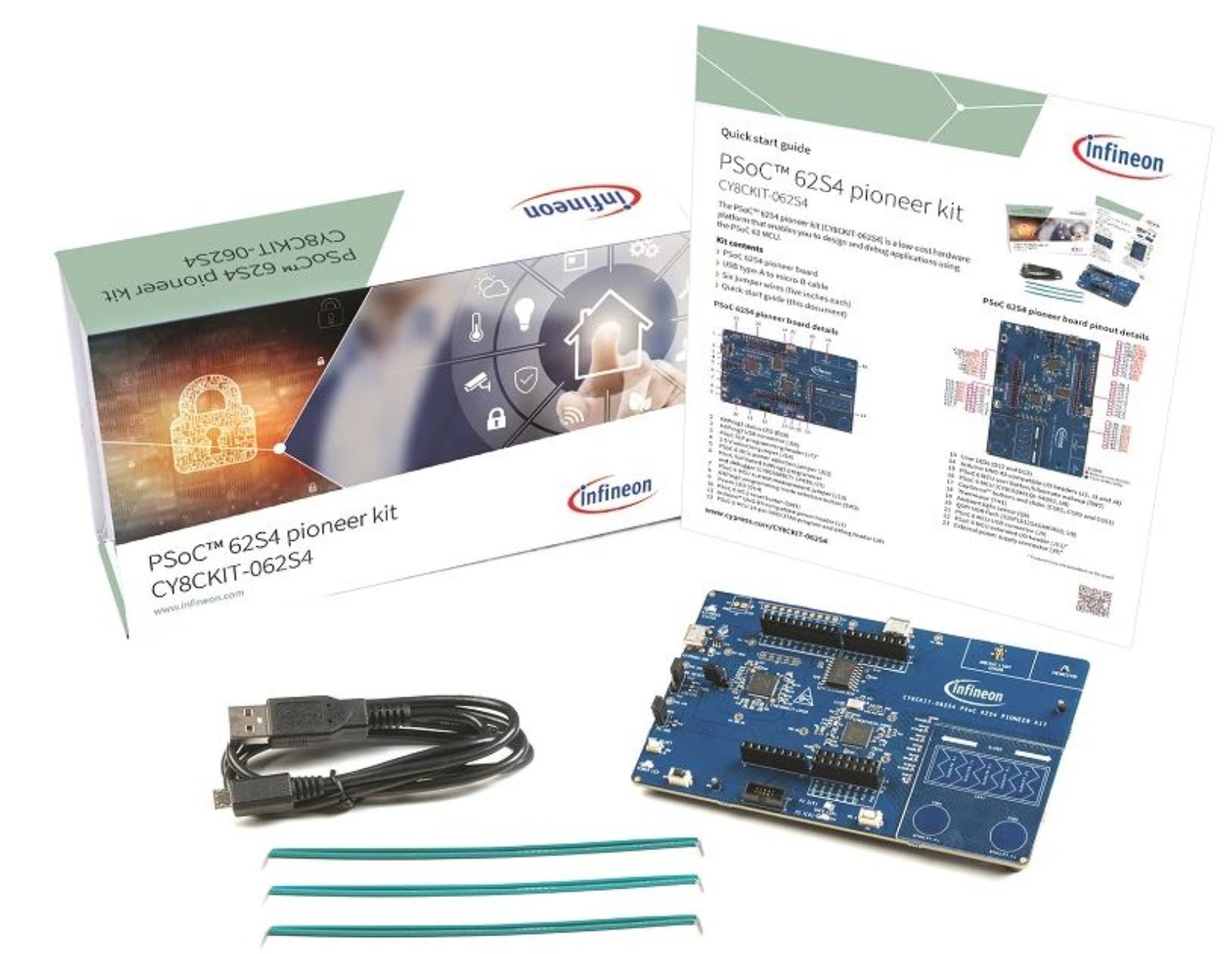 Infineon PSoC 62S4 Pioneer Kit Development Kit Arduino Compatible IoT Kit CY8CKIT-062S4