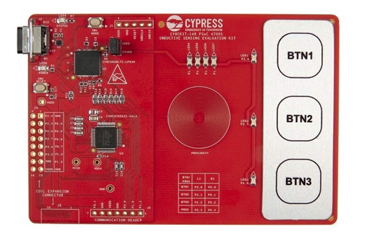 Infineon 4700S Inductive Sensing Evaluation Kit PSoC Evaluation Kit CY8CKIT-148