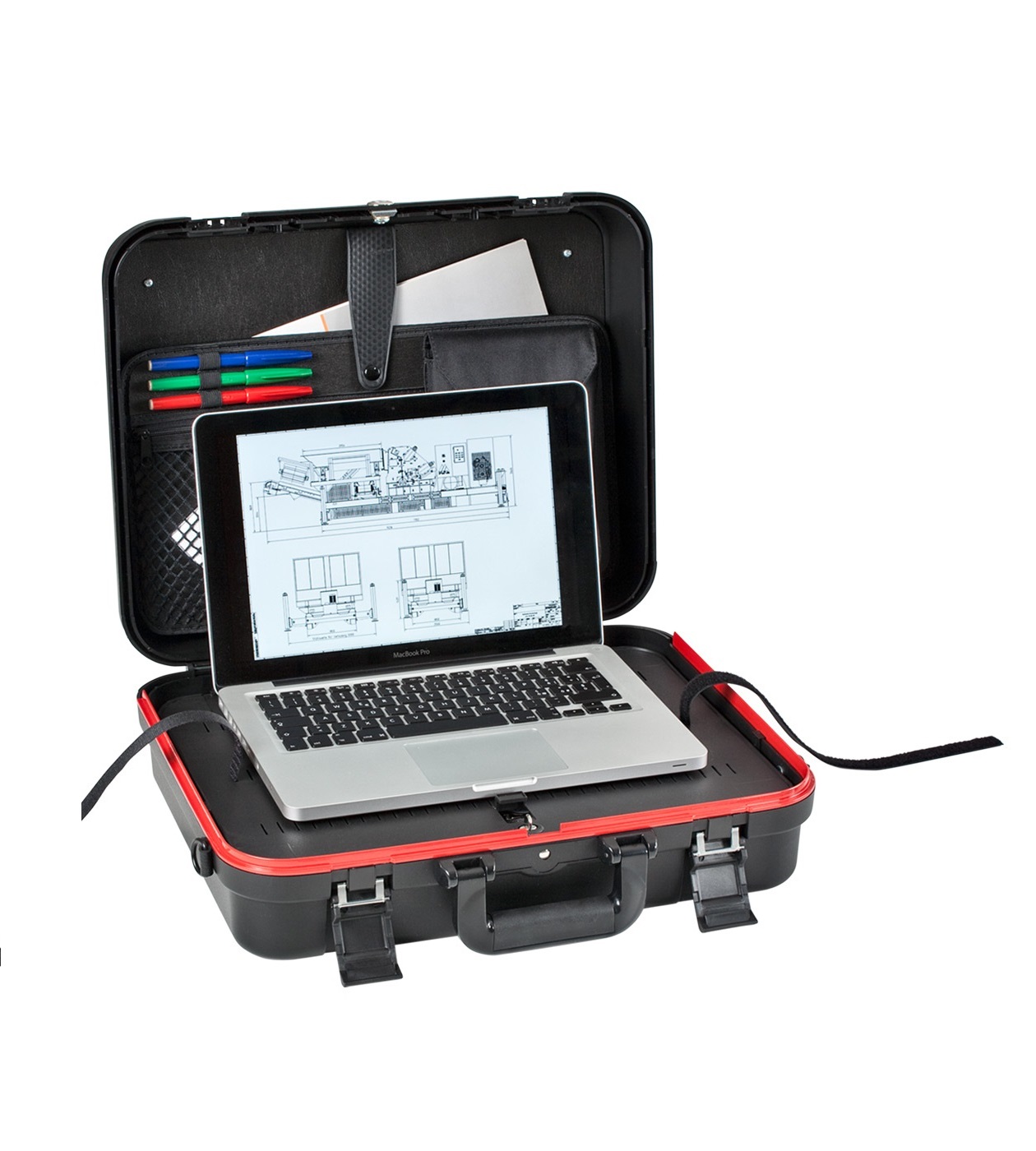 GT Line CYBER BOXER Briefcase, Black