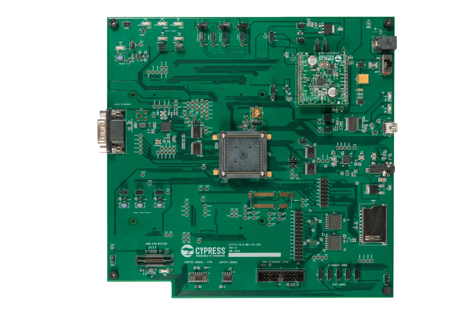 Infineon Evaluation Board UART, CAN Evaluation Board CYTVII-B-H-176-SO