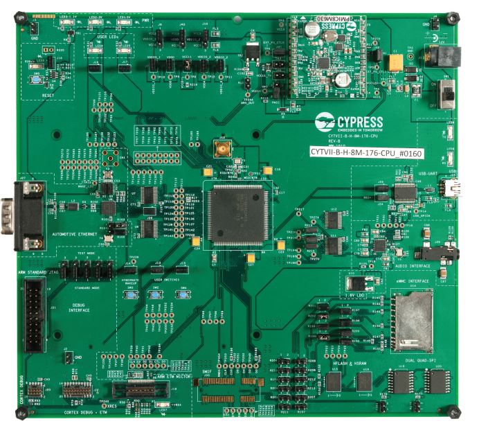 Infineon Evaluation Board CAN, UART Evaluation Board CYTVII-B-H-8M-176-CPU