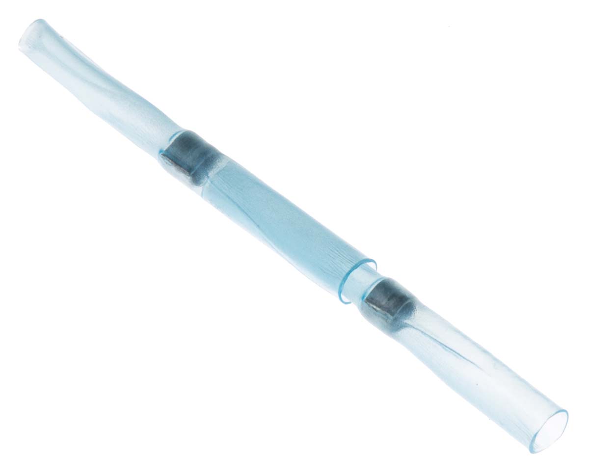 TE Connectivity Blue Polyolefin Solder Sleeve 18.54mm Length 1.52 mm Cable Diameter 0.76 mm Cable Diameter