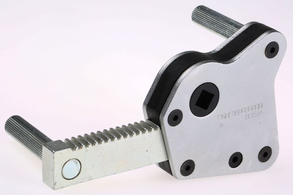 d151a Facom Strap Wrench, 120 mm Overall, 120 mm Jaw Capacity, Metal Handle
