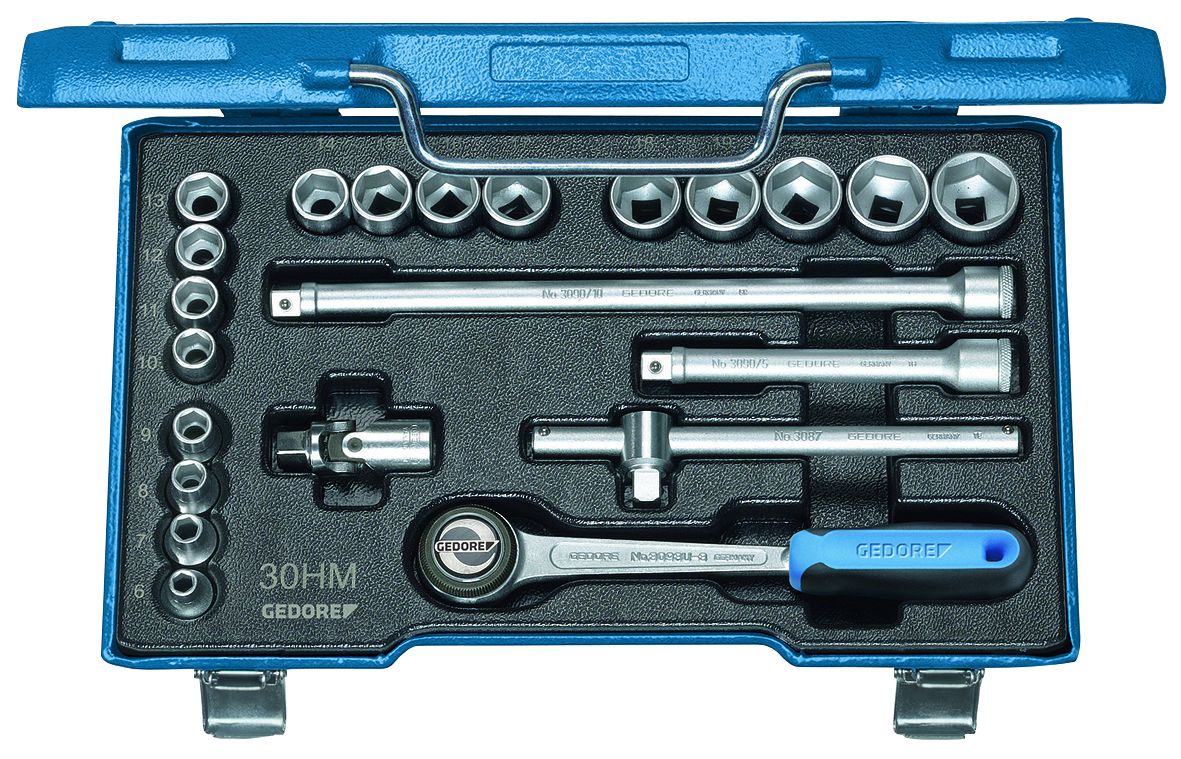 Gedore 22-Piece 3/8 in Hexagon Socket Set