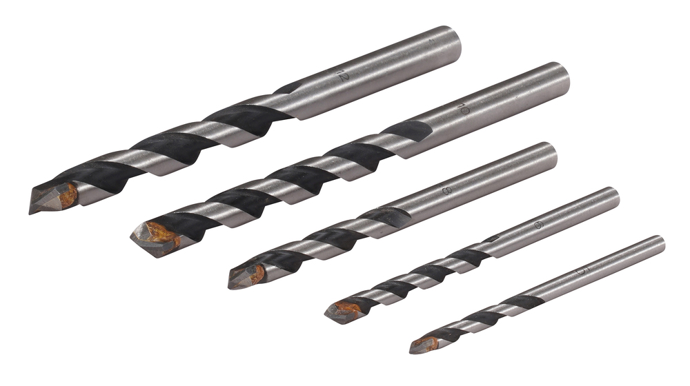d-30477 Makita 5-Piece Twist Set for Multi-Material, 12 mm Max, 5 mm Min, Tungsten Carbide Tipped Bits