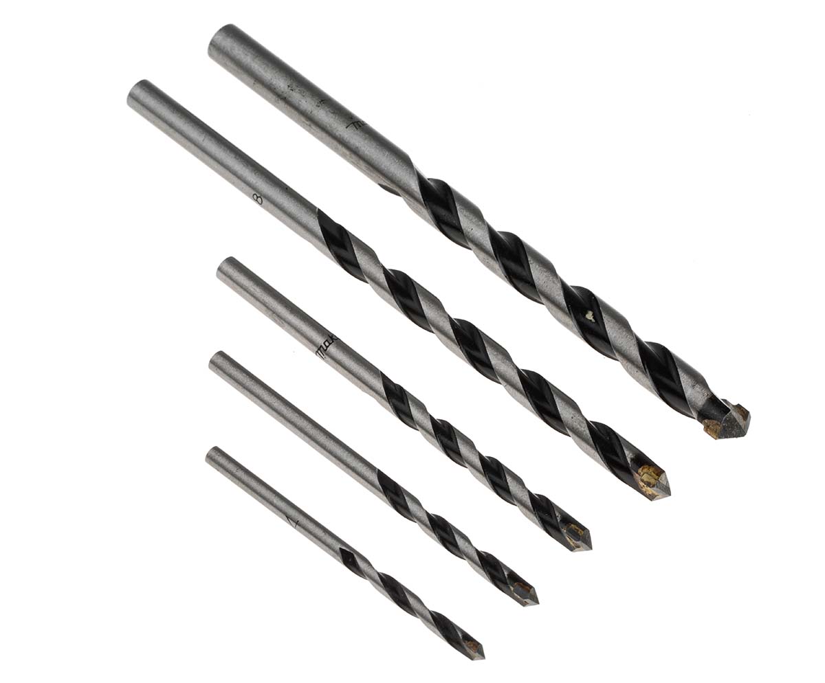 d-36712 Makita 5-Piece Twist Set for Multi-Material, 10 mm Max, 4 mm Min, Tungsten Carbide Tipped Bits