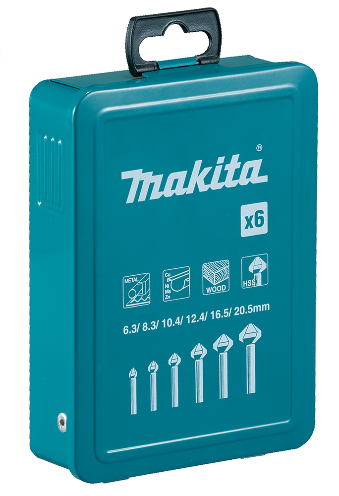 d-42204 Makita Countersink Drill Bit Set, 90 °, 6 Piece(s)