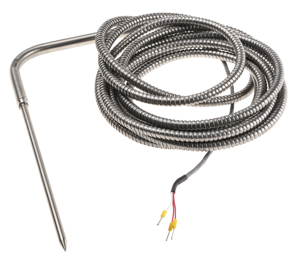 Correge PT100 RTD Sensor 5 mm Dia, 150 mm Long, 3 Wire, Classe B 250 °C Max
