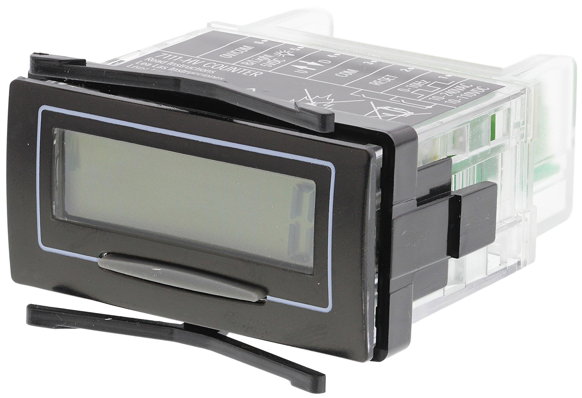 7111hv-rs Trumeter Counter, 8 Digit LCD, 10kHz, 10 → 240 V ac, 5 → 110 V dc