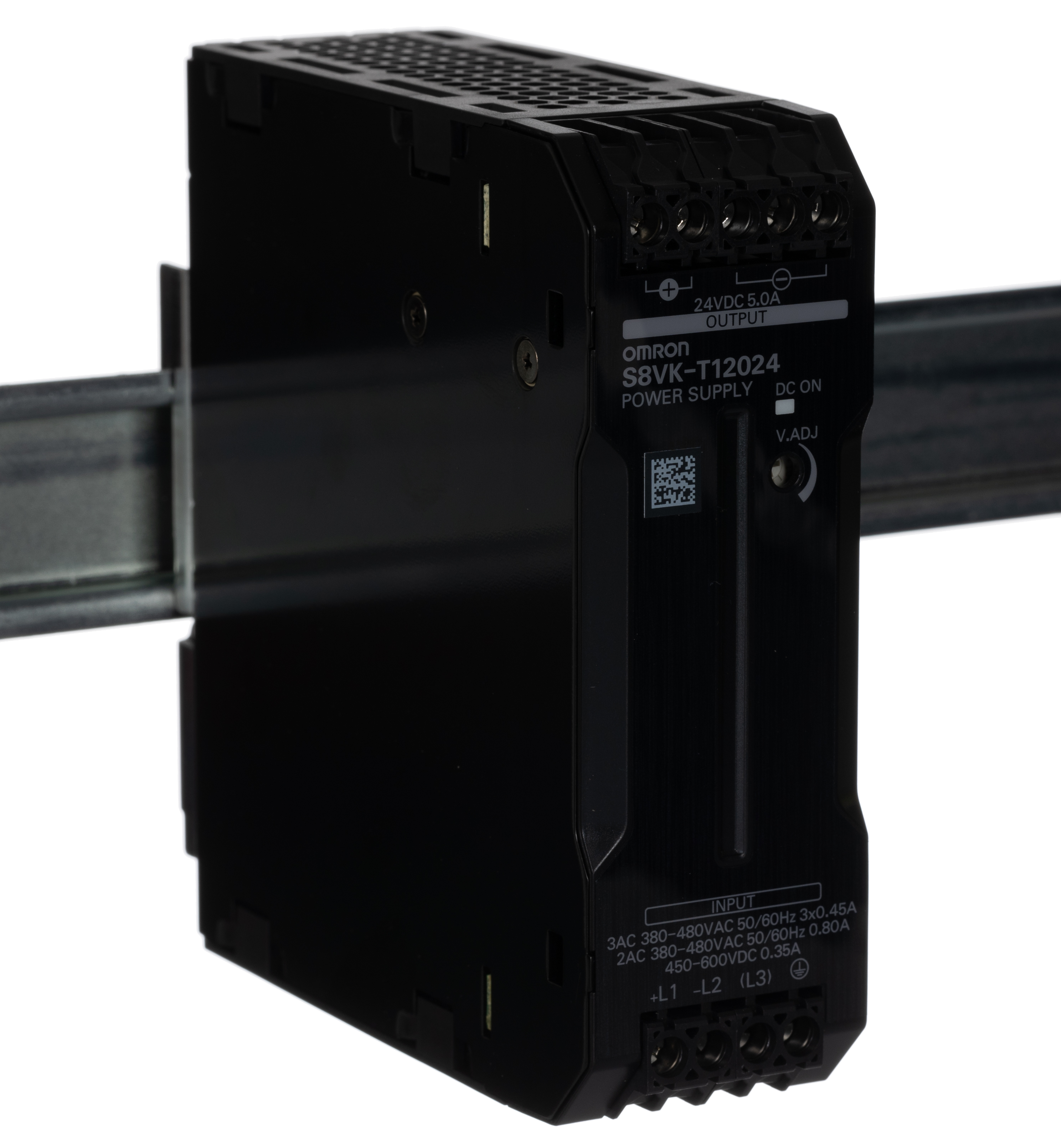 Omron S8VK-T Switched Mode DIN Rail Power Supply, 380 → 480 V ac / 450 → 600V dc ac, dc Input, 24V dc dc