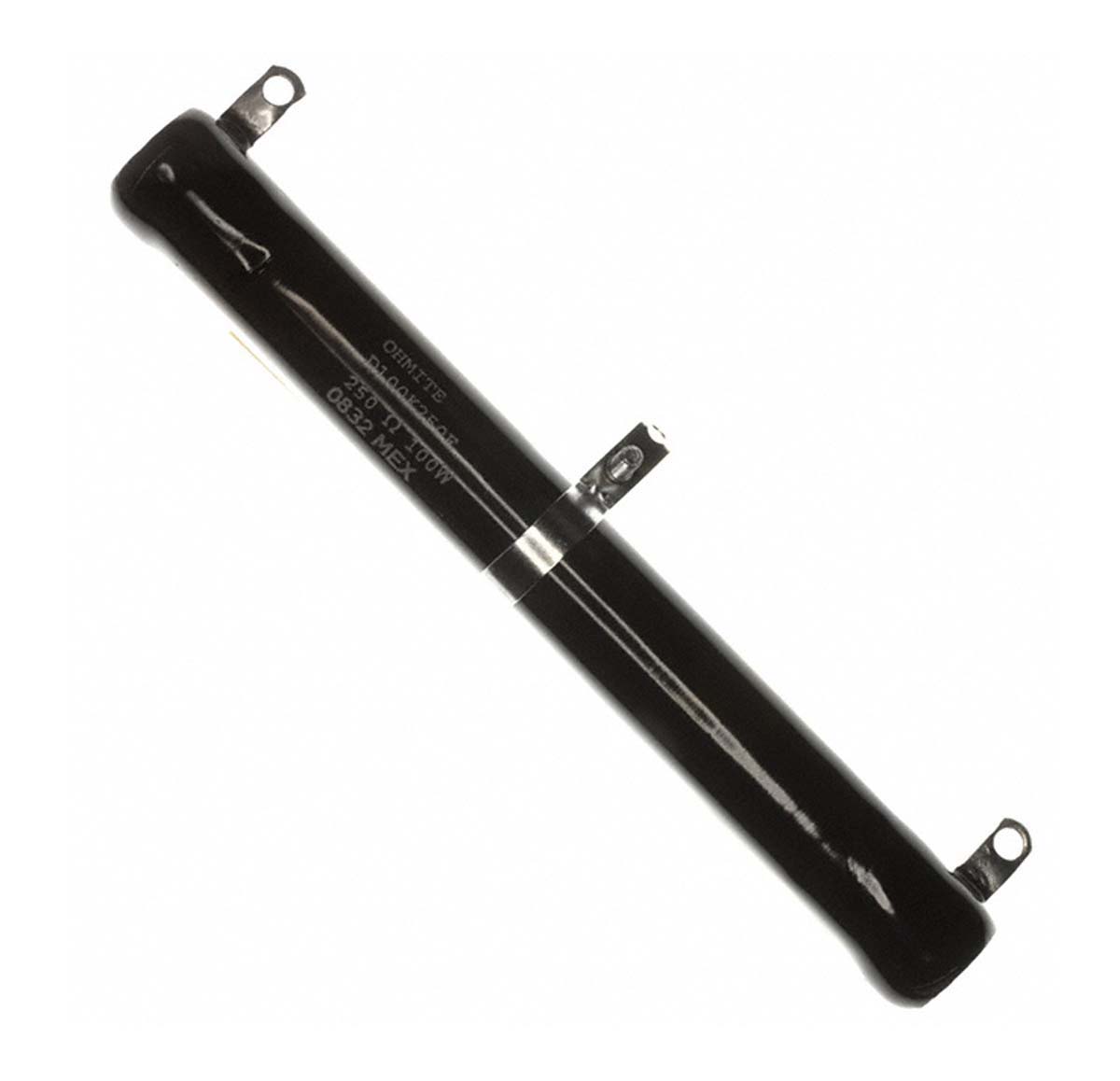 Ohmite 250 Ω 10 % 100 W Adjustable Wirewound Resistor ±260 ppm/°C, Tubular Ceramic 165.1 mm