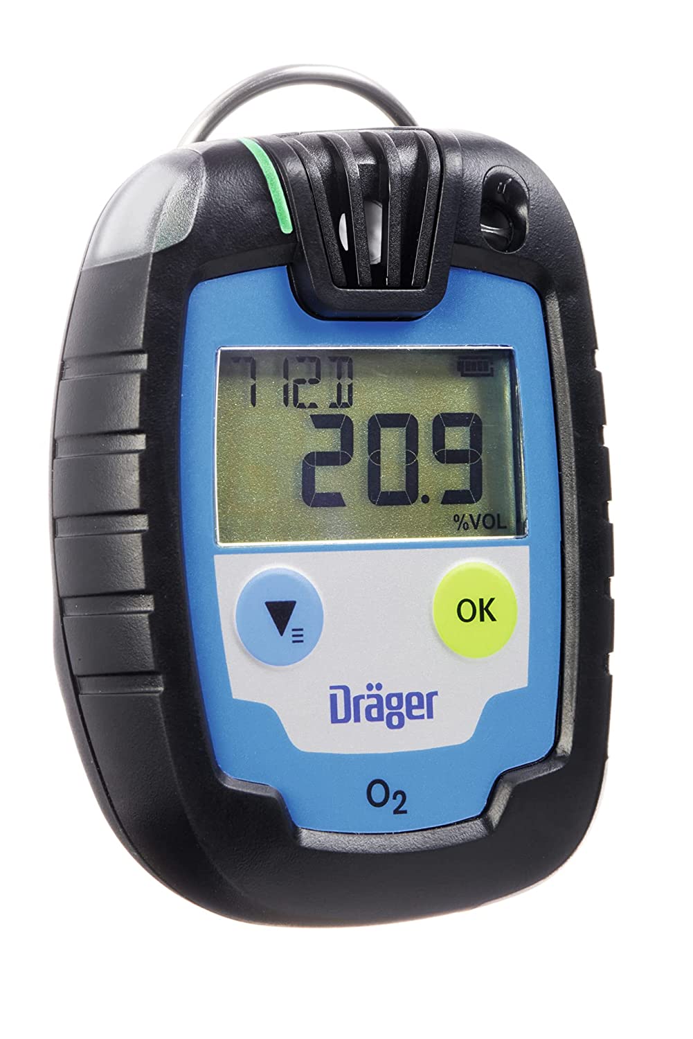 8326332 DRAEGER Pac 6000 02 Portable Single-Gas Detector for Oxygen Detection, Audible Alarm, ATEX Approved