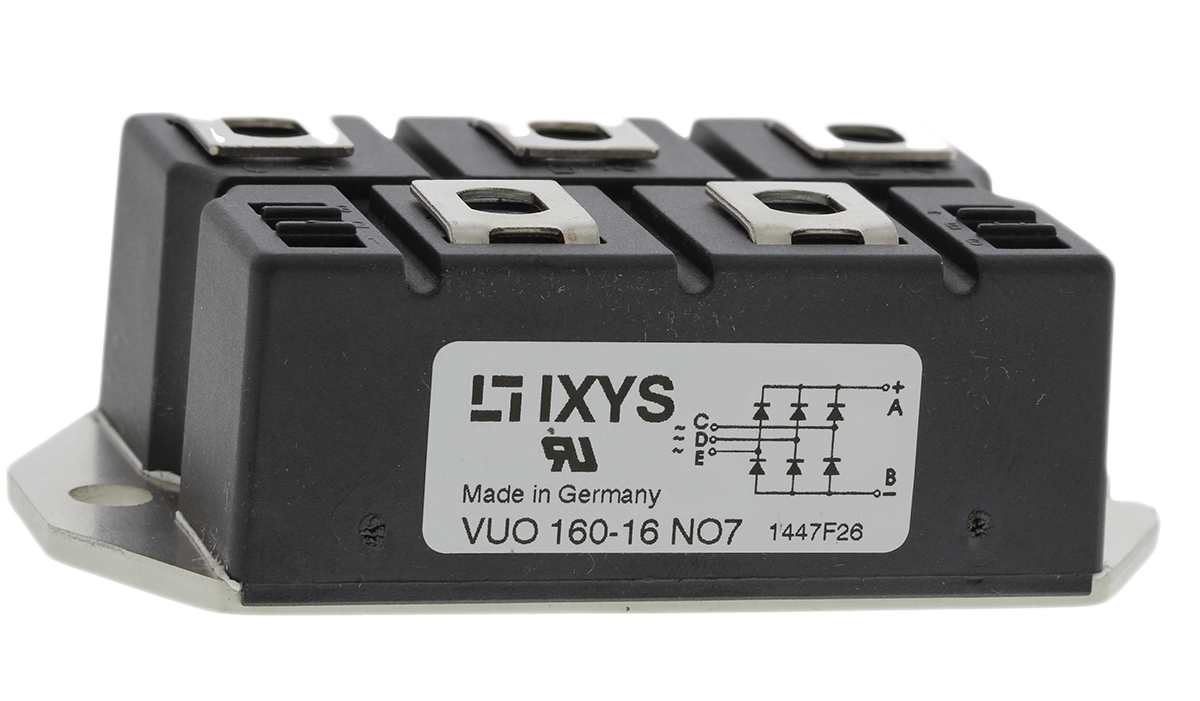 IXYS Bridge Rectifier Module, 175A, 1600V, 3-phase, 5-Pin