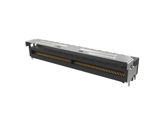 Amphenol Communications Solutions Right Angle Edge Connector, 74-Contacts, 0.6mm Pitch