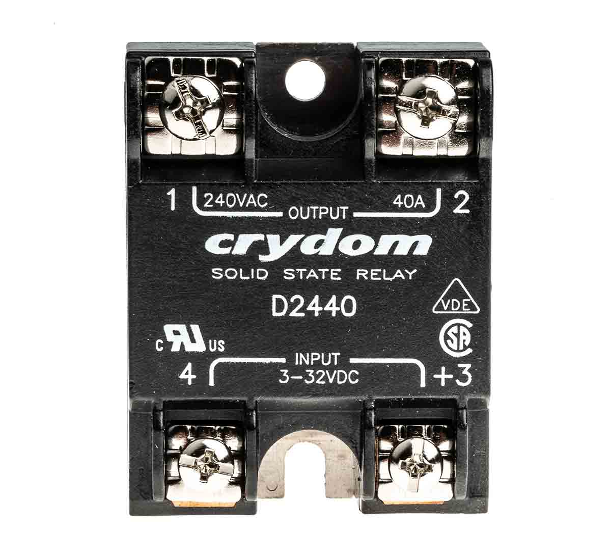 d2440 Sensata / Crydom 1 Series Solid State Relay, 40 A Load, Panel Mount, 280 Vrms Load, 32V dc Control