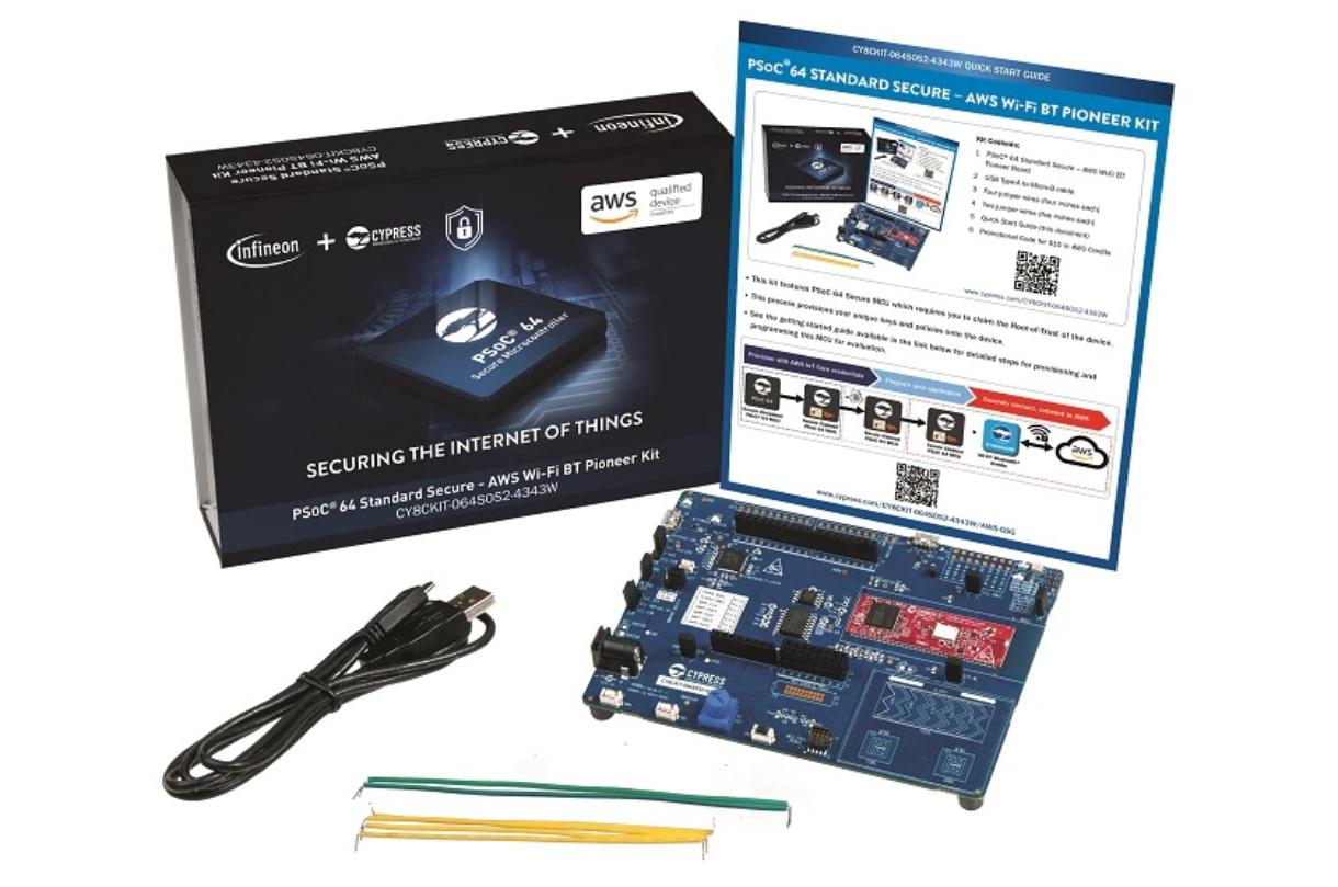 Infineon PSOC™ 64 Standard Secure – AWS Wi-Fi BT Pioneer Board PSoC 64 MCU Bluetooth Evaluation Board for Arduino