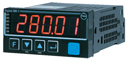d280-110-0000d-000 P.M.A Digital 280-1 Panel Temperature Indicator 3 Input, 3 Output 0/2 to 10 V, Relay, Logic, Analogue (0/4 to 20 mA)