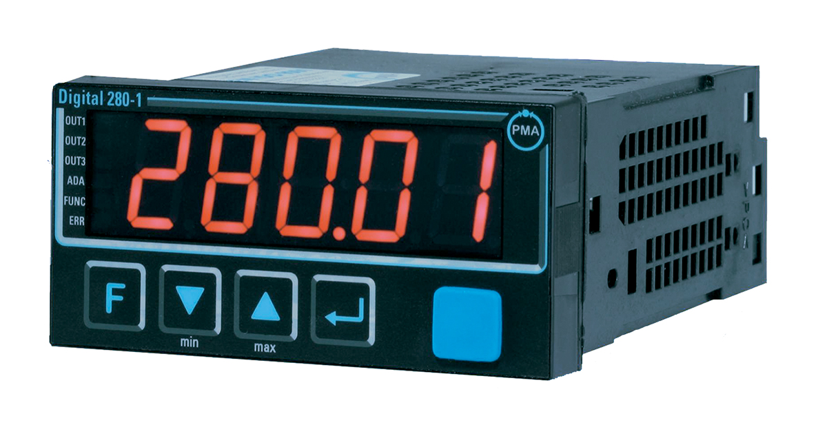 P.M.A Digital 280-1 Panel On-Off Temperature Controller 1 Input, 3 Output Relay 260V ac