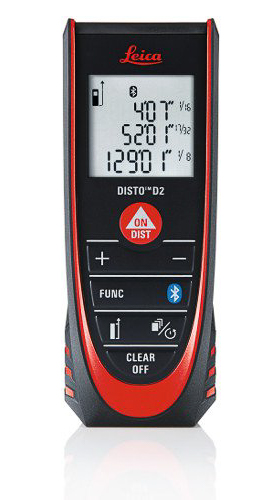 Leica D2BT Laser Measure, 100 m Range, ±1.5 mm Accuracy