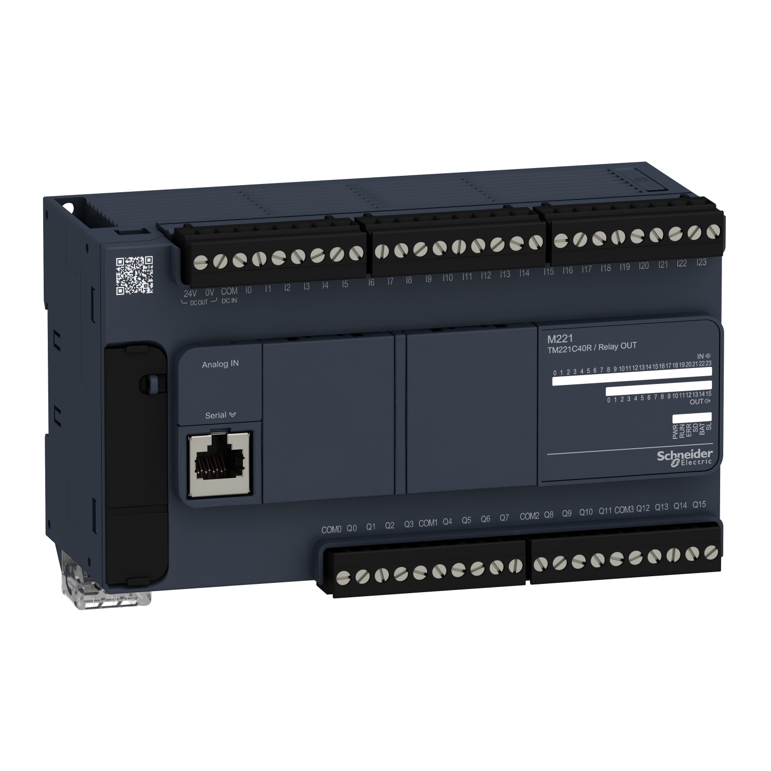tm221c40r Schneider Electric Modicon M221 PLC CPU Mini USB Interface, 10000 Steps Program Capacity