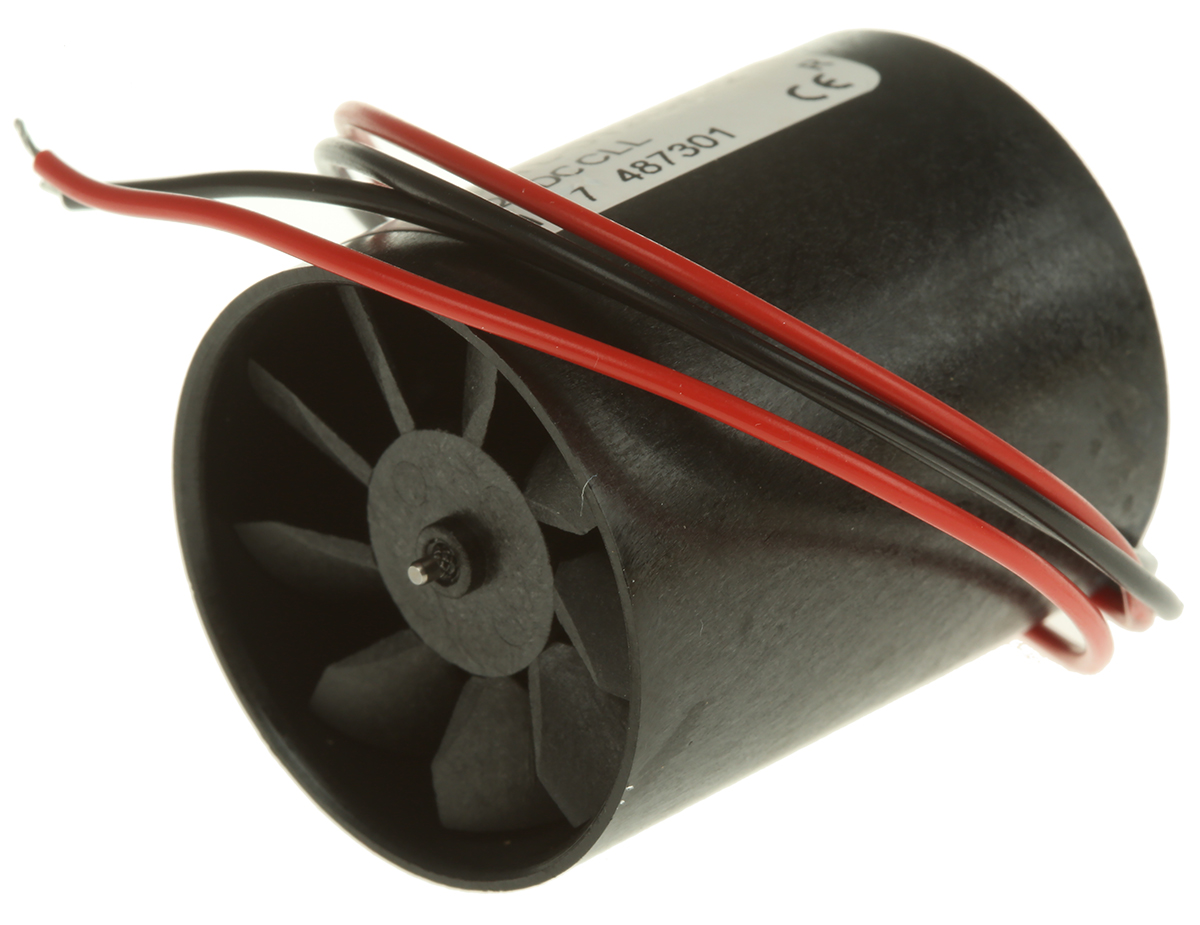 Micronel D300L Series Axial Fan, 12V dc, 8.76 m³/h, 580 mW, 60 mA Max 30 mm 36mm 36 mm