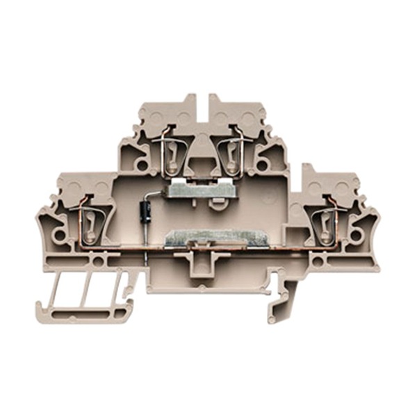 Weidmüller 1690020000 Dark Beige, 0.5 → 2.5mm², 2-Level, Clamp Termination