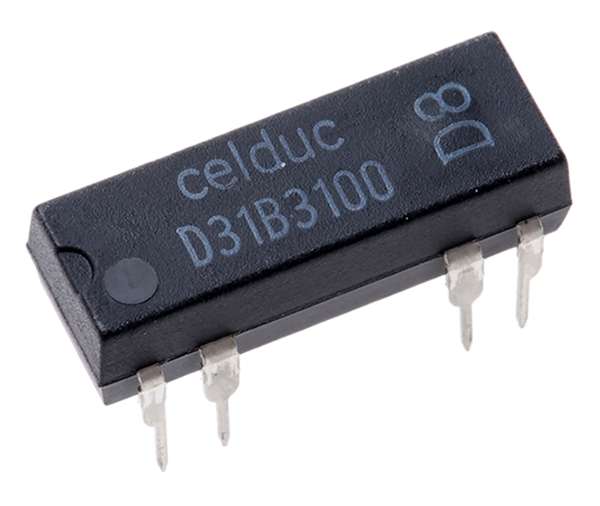 Celduc Reed Relay, 5 V dc Coil, SPNC, 100 V dc Max, 0.5 A Max, 500 Ω