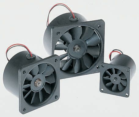 Micronel D340T Series Axial Fan, 12V dc, 16.56 m³/h, 960 mW, 100 mA Max 40 mm 36mm 36 mm