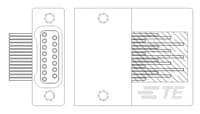 TE Connectivity STM 51 Way Horizontal Mount Rectangular Connector Receptacle, with Screw