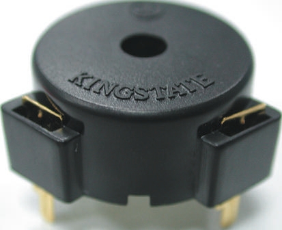 Kingstate 85dB Through Hole Continuous External Piezo Buzzer, 23 (Dia.) x 11mm, 3V dc Min, 20V dc Max