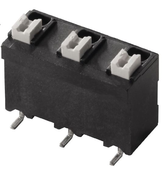 Weidmuller LSF Series PCB Terminal Block, 2-Contact, 7.5mm Pitch, Surface Mount, 1-Row