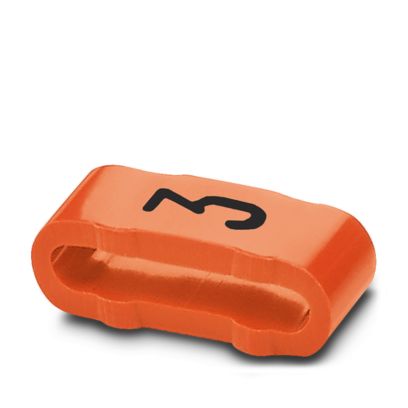 Phoenix Contact SD-WMTBS Slide On Cable Marker, Orange, Pre-printed "Numbers", 10 → 136mm Cable, for Conductor