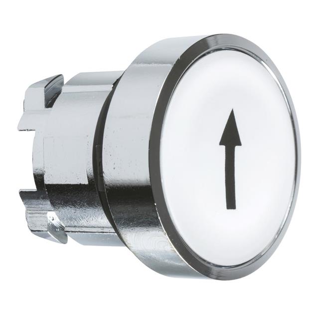 zb4ba334 Schneider Electric Harmony XB4 Series, White Push Button Head, Up arrow, 22mm Cutout