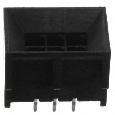 Molex 44432 Series Vertical Through Hole PCB Header, 6 Contact(s), 3 mm Pitch, 2 Row, Shrouded