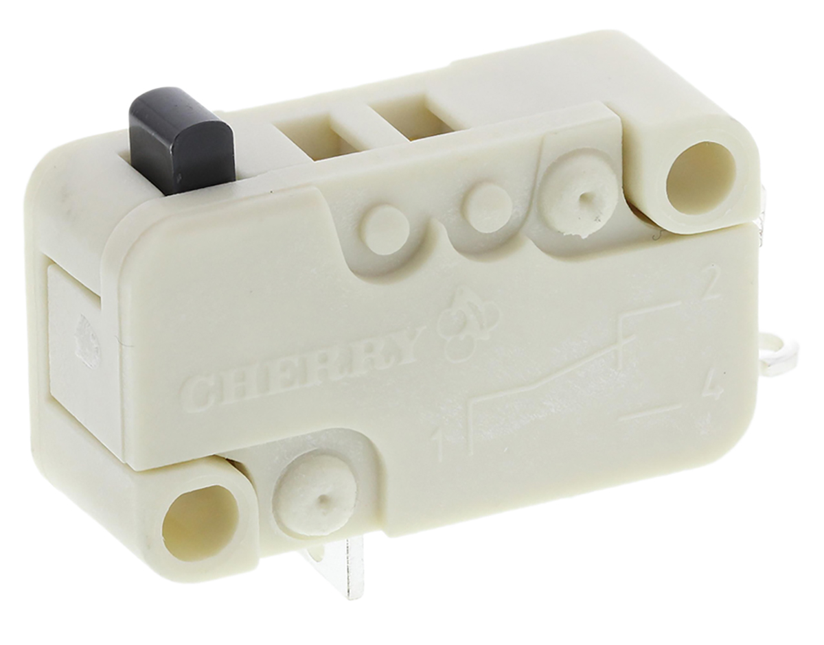 d453-b8aa ZF Button Micro Switch, Solder Terminal, 16 A, 250 V ac, SPDT, IP40