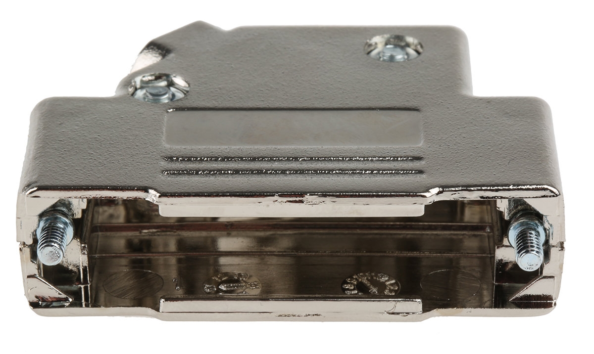 d45pk25-k MH Connectors MHD45PK Series ABS Angled D-Sub Backshell, 25 Way Strain Relief
