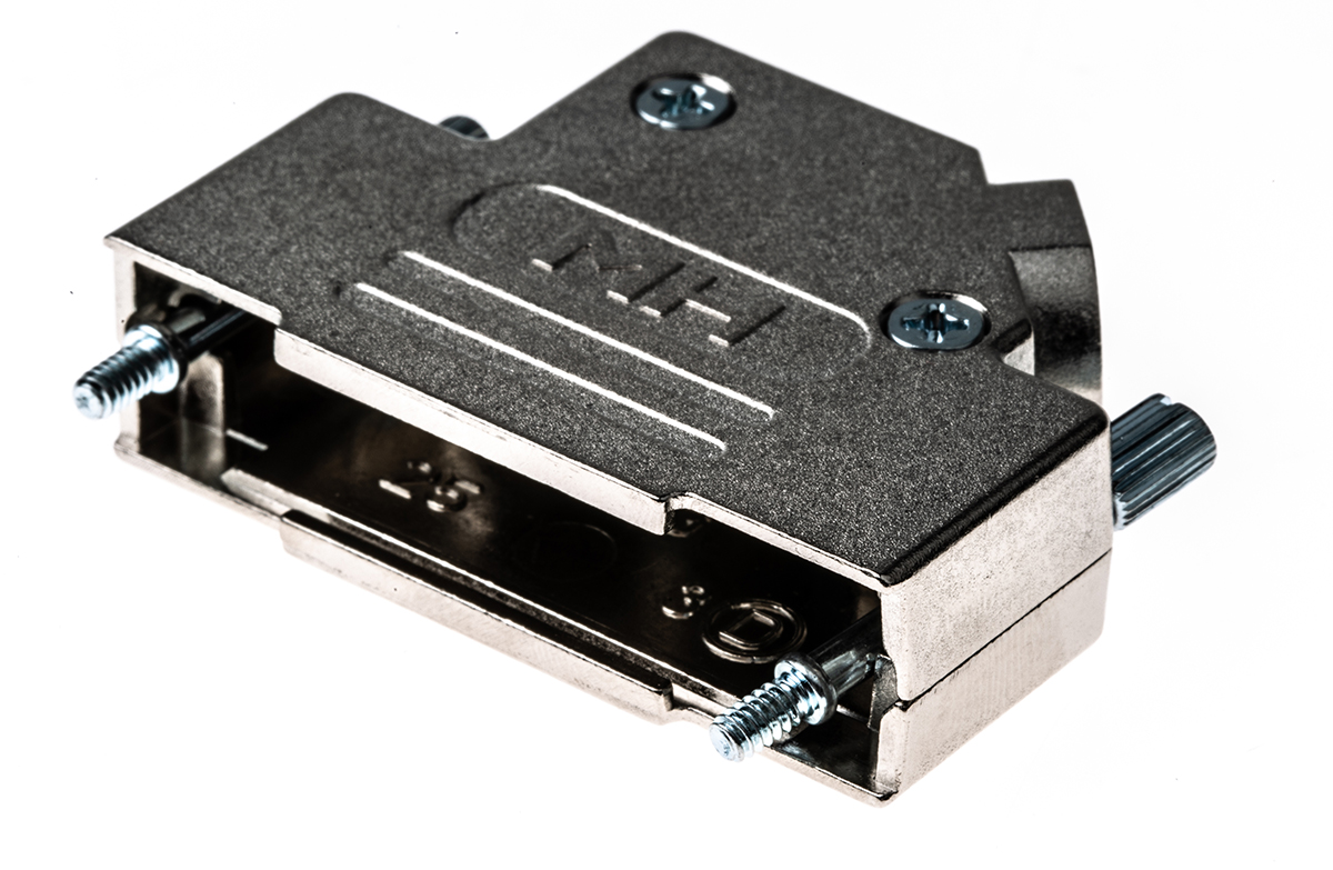 MH Connectors MHD45ZK Series Zinc Angled D-Sub Backshell, 25 Way Strain Relief