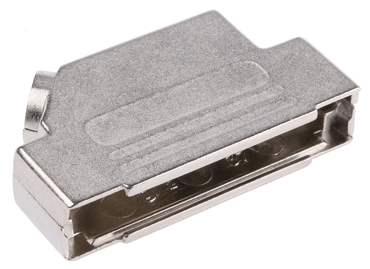 d45zk37-k MH Connectors MHD45ZK Series Zinc Angled D-Sub Backshell, 37 Way Strain Relief