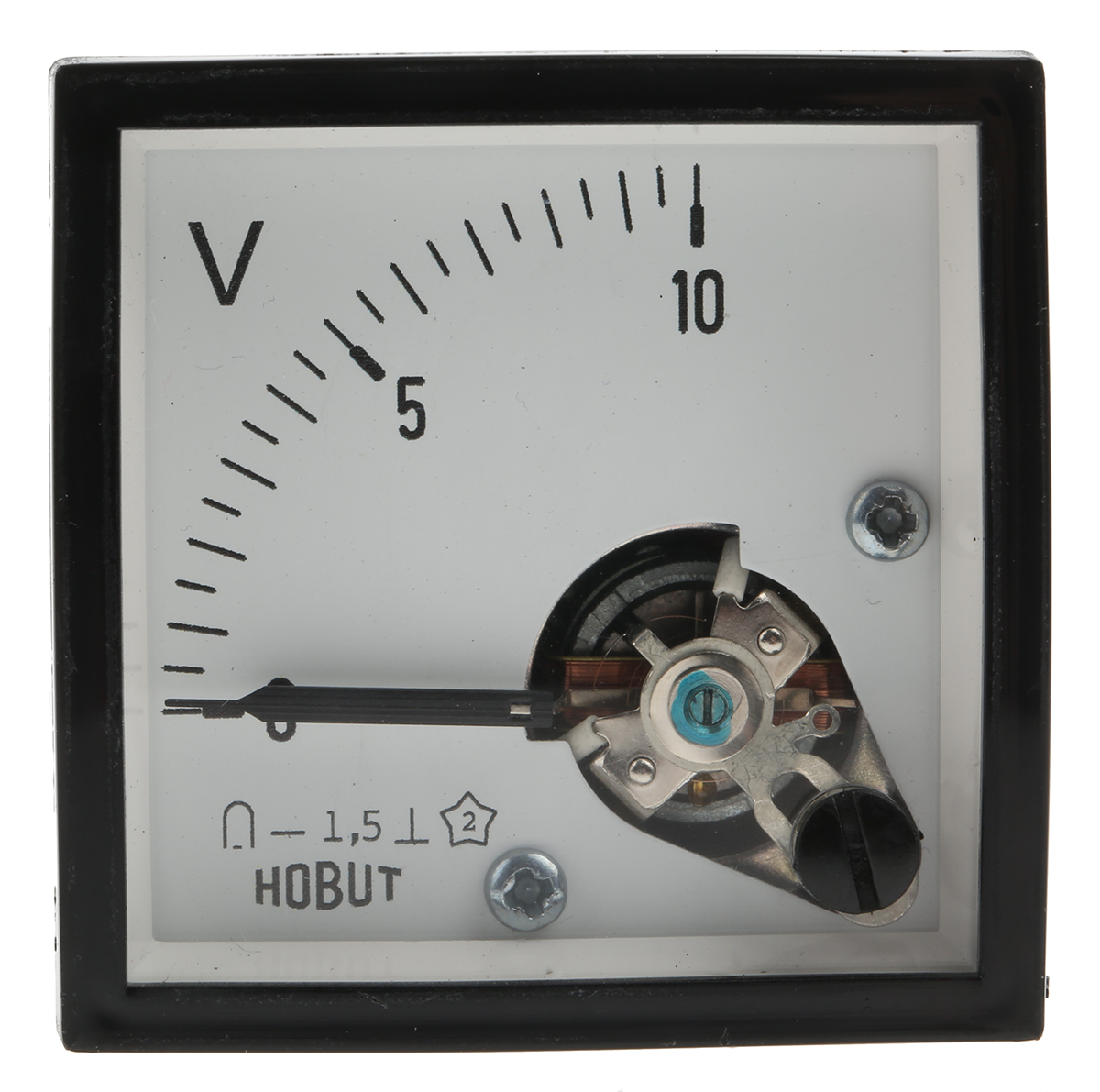 d481mcs10v2-002 HOBUT D48 Series Analogue Voltmeter DC, 45 mm, 45 mm