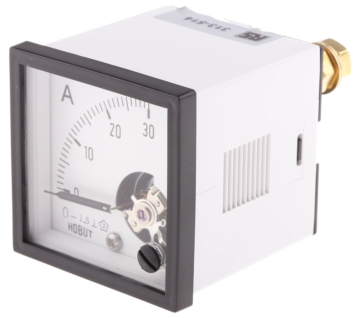HOBUT D48MC Analogue Panel Ammeter 30 A DC, 48 mm x 43 mm, Class 1.5 Moving Coil
