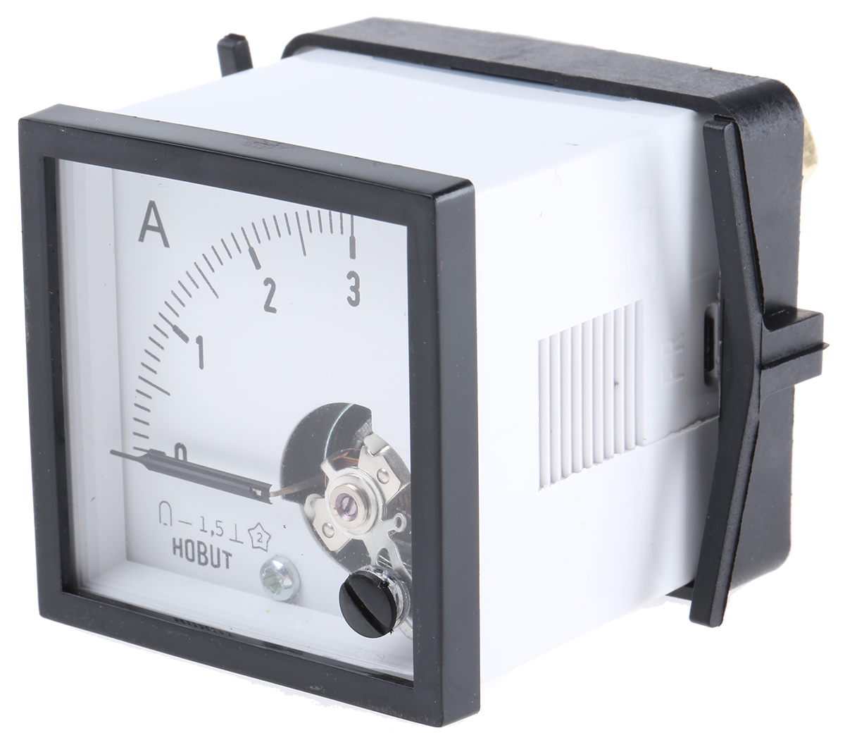 HOBUT D48MC Analogue Panel Ammeter DC, 48 mm x 48 mm, Class 1.5 Moving Coil
